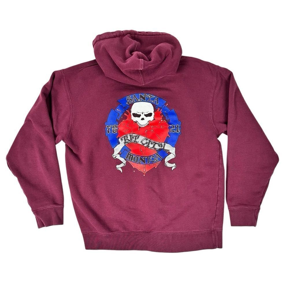 Rip City Skates Zip Up Hoodie Size Medium Santa Monica